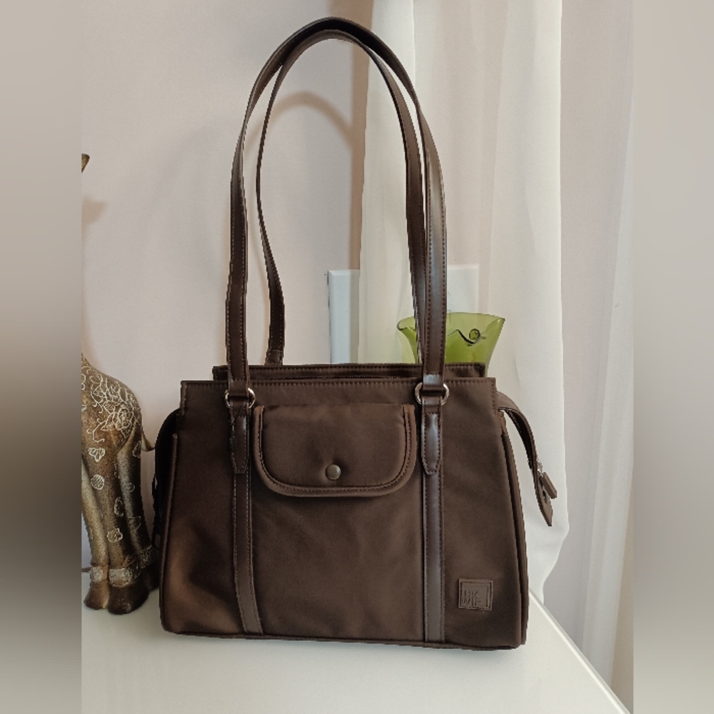 Elegant IHKWIP Brown Women's Two- Handles Shoulder Tote Handbag, 💖 NEW